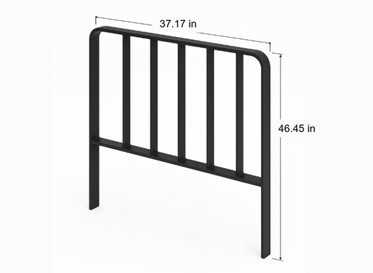 9424040200 Load Backrest 37.17"W x 46.45"H Side Mount
