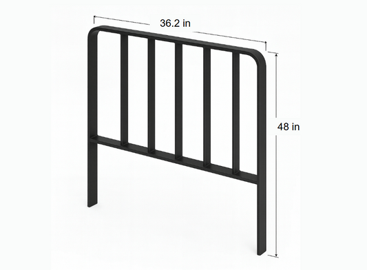 59610-FB200 Load Backrest 36.2"W x 48"H Side Mount