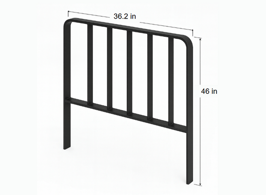 59610-91H00 Load Backrest 36.2"W x 46"H Side Mount