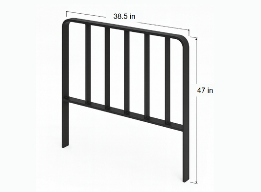 4022625 Load Backrest 38.5"W x 47"H Face Mount