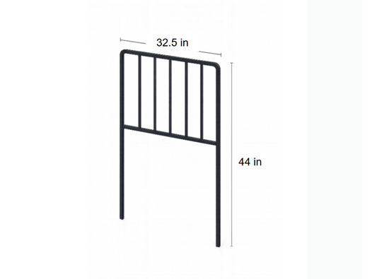102862-001 Load Backrest 32.5"W x 44"H Side Mount