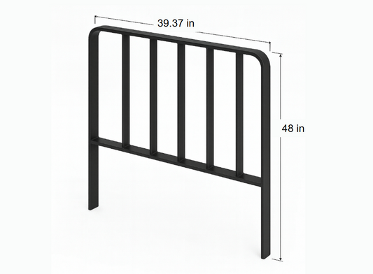 94201-22900 Load Backrest 39.37"W x 48"H Side Mount